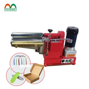 Small manual gluing machine gluing mechanism for shoe leather carton packaging