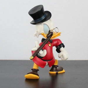 Personalizar cromo tamaño real fibra de vidrio Donald pato escultura tío Scrooge figura ESTATUA PARA LA VENTA decoración del jardín - Product Image 3