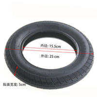 Neumático de 10 Pulgadas 10x2-6.1 con Cámara de Aire, Actualización del Scooter Eléctrico Xiaomi M365 PRO de 9 Pulgadas a 10 Pulgadas