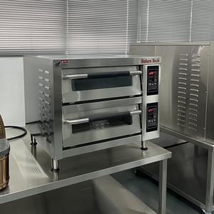Horno de doble quemador para cafetería, excelente retención de calor, equipo para pizzería, máquina para hacer galletas y pizzas - Product Image 4