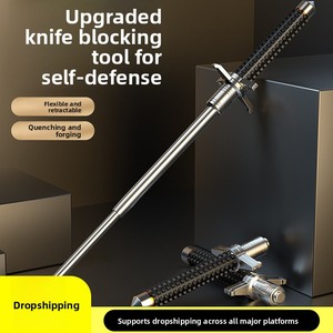 Équipement personnel – Bâton pliable portable à <span class=keywords><strong>trois</strong></span> sections <span class=keywords><strong>de</strong></span> 21/26/32/37 pouces, avec pointe en acier, poignée en caoutchouc et alliage - Product Image 6