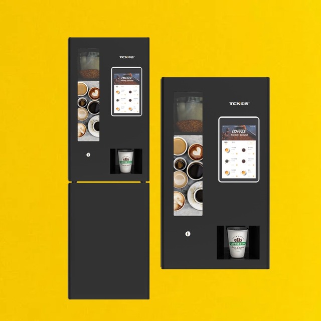 TCN Fully Automatic Coffee Vending Machine for Office and Commercial Use 10.1 Inch Touch Screen Espresso Maker
