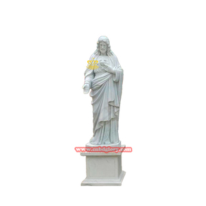 Escultura de Arte en Piedra de Mármol de Jesús de Tamaño Real, Diseño Moderno, para Decoración de Iglesia, Catedral, Exterior, Personalizada - Product Image 3