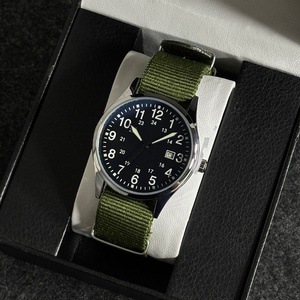 Student Men's Sports Nylon Quartz <b>Watch</b> Alloy <b>Case</b> Fabric Strap Calendar Quartz <b>Watch</b> Men's <b>Watch</b> Wholesale - Product Image 5