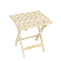 Table pliante de camping et de pique-nique en bois massif, design moderne, légère, durable, imperméable