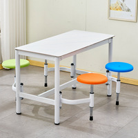 Combinaison Table et Chaise de Cantine pour Étudiants Scolaires (Fabrication en Usine)