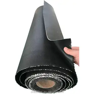 Acid And Alkali Resistance Industrial Flame Retardant Black Fluorine rubber Coated glassfiber Fabric