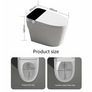 Modern Auto <b>Sensor</b> Flush One Piece Intelligent Bidet Wc Heating Toilet Bowl Automatic Operation Smart Toilet With Remote Control - Product Image 5