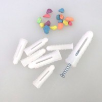 Noeud d'ancrage de prise murale en plastique en nylon de 6mm Développer les kits de clous pour le système de mesure de pouce de construction