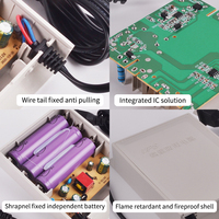 NIUNIU QX-2324A Mini UPS Listrik 12V 2A Catu Daya Fase Tunggal Baterai 6000mAh Tampilan Tegangan Router WiFi Kamera CCTV 1