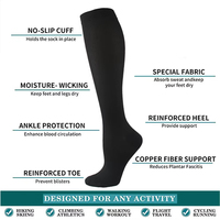 Chaussettes de compression pour varices, adaptées au golf, au rugby, à la course à pied, à la randonnée, aux sports, pour lutter contre la fatigue, la conduite, les voyages, les vols, pour femmes et hommes