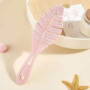 <span class=keywords><strong>Cepillo</strong></span> para el Cabello de Alta Calidad con Logotipo Personalizado para Mujer, Multicolor, Antiestático, Mango de ABS, Dientes Suaves para Masaje - Product Image 6