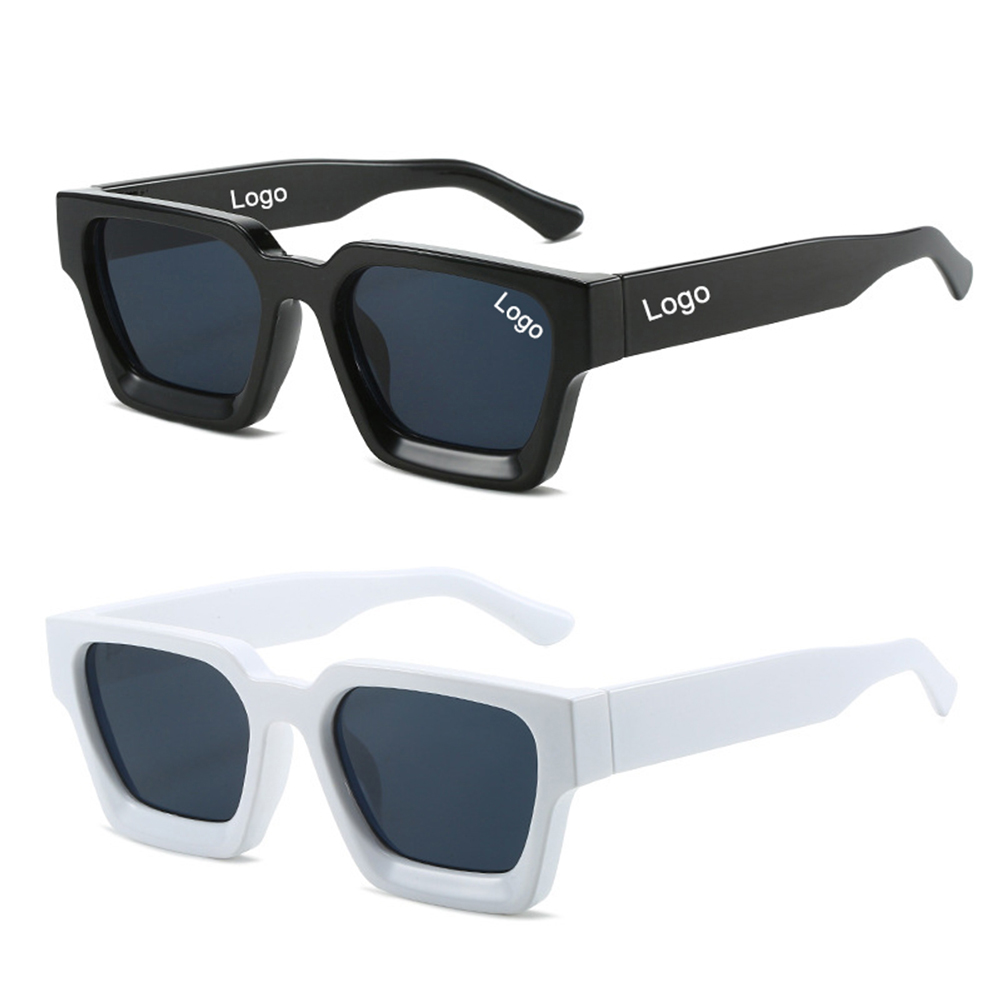 88950 Thick Frame Óculos De Sol Quadrados para Mulheres Homens Retângulo Óculos De Sol Personalizados Logo Black Shades Óculos de grife