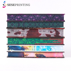 Impresión y publicación de libros con tapa dura de lujo Premium personalizados, imagen dorada, borde plateado, historia, novela - Product Image 4