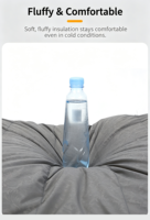 Sac de couchage enveloppant pour adulte en nylon, couleur unie, portable pour le camping et les voyages
