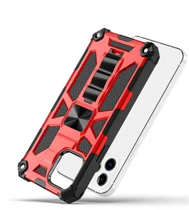 Shockproof Armor Case For iPhone Xs Max XR 6 6S 7 8 Plus SE 2020 Built in Kickstand Phone Cover For iPhone 12 11 Pro Max