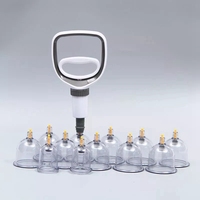 Kit de ventouses de médecine chinoise de luxe LW Brand 20 pièces en ABS+PC, avec aiguille magnétique, pour massage corporel antirhumatismal et ventouses à vide, garantie 1 an