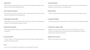 DAVID S-5 mesin isap bedah portabel, mesin Aspirator tekanan negatif rendah darurat, perangkat sedot medis rumah sakit - Product Image 5