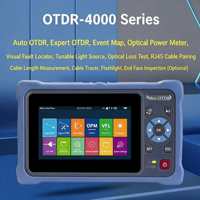 Mini OTDR 12 en 1 NK4000 1310 1550nm 26 24dB 100km con Pantalla Táctil, OPM, VFL, RJ45, Reflector Óptico de Dominio de Tiempo, Reemplazo de EXFO