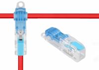 Connecteur de branchement LT-T1 10A 450V avec boîtier transparent et levier pour câblage de plafonnier