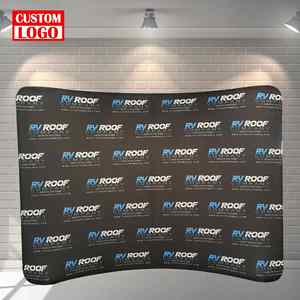 Easy to Install 8 Feet Straight Tension Fabric Display 20Ft Straight Custom Tension Fabric Display <b>Backdrop</b> Arch <b>Stand</b> - Product Image 1