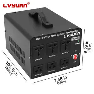 LVYUAN 5000W Transformadores de Controle Elétrico Conversor Step Up Power Transformer Preço 230V 220V 110V Step Down Transformer