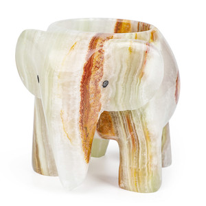 Vente en gros de produits à graver en vrac personnalisés Bougeoir éléphant Cristal Afghan <span class=keywords><strong>Jade</strong></span> Blanc Vert Écologique Amour Naturel 5pc - Product Image 4