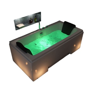 <span class=keywords><strong>Baignoire</strong></span> de trempage de massage en acrylique blanc de 1.70m Design rectangle moderne pour une utilisation en hôtel - Product Image 2