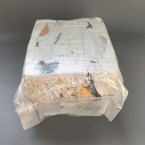 Trapos de algodón de alta calidad, bolsa de 20 kg de trapos de algodón blancos, trapos industriales blancos de camiseta estampada reciclados para aceite - Product Image 1