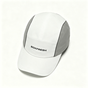 หมวกแคมป์ 5 แผง รุ่นพรีเมียม, หมวกไนลอนแห้งเร็วแบบ Color Block, หมวกกีฬาปักลายได้ตามต้องการ สำหรับวิ่ง/เดินป่า - Product Image 4