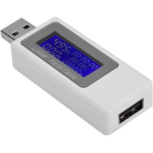 เครื่องวัดกระแสไฟ USB ยี่ห้อ Keweisi 4.95V 0.00A หน้าจอดิจิตอล แสดงค่าแรงดันและกระแสไฟ สำหรับตรวจสอบอุปกรณ์ชาร์จ - Product Image 1