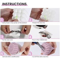 Juego de moldes de silicona para velas de 100 cavidades con múltiples especificaciones, 2 soportes, herramienta decorativa para hacer velas aromáticas para el hogar, herramientas de fundición para pasteles