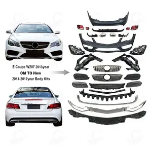 E Class W207 Body Kit Car Bumpers For Mercedes 2009-2013 E Coupe C207 Old Upgrade to New 2014-2017 W207 Facelift Bodykit