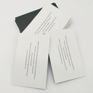 Tarjeta postal de agradecimiento con impresión personalizada y logotipo, la mejor opción en tarjetas por cantidad. - Product Image 3