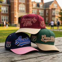 Gorra de Béisbol de 5 Paneles, Estructurada, de Dos Tonos, con Logotipo Bordado en 3D Personalizado, Estilo Retro Universitario Deportivo, Fabricante de Gorras Snapback