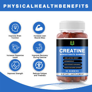 Gomitas de creatina monohidratada de fábrica al por mayor, suplemento de apoyo para la construcción muscular, aumento de energía para adultos, gomitas de creatina - Product Image 3