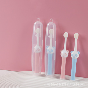 Childrens Toothbrush Bamboo Panda Style Soft Bristles 0-12 Years Old Baby Toothbrush For Teething Kids Manual Toothbrush - Product Image 3