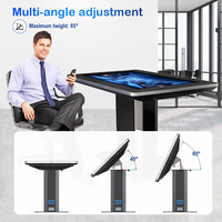 Table interactive intelligente avec écran LCD tactile, design moderne, charge sans fil, Wi-Fi intégré, 55 à 65 pouces