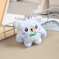 Nouveau style en alliage de zinc, broche pendentif et porte-clés pour sac à dos, motif personnage de dessin animé Ours en peluche, petit article pour couple