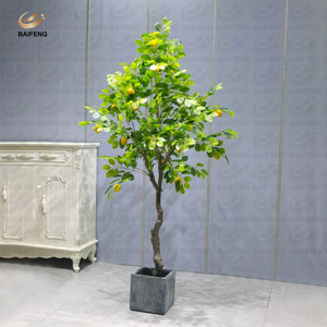 Árbol de Limón Artificial de Plástico Directo de Fábrica <span class=keywords><strong>con</strong></span> Frutos, Adornos para el Hogar, Decoración Interior y Exterior - Product Image 3