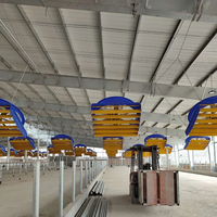 Ventilateur d'extraction industriel pour élevage de bétail, veaux, volailles et hangars agricoles, avec moteur EC à aimants en terres rares