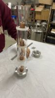 Colonne en cuivre/SUS304 de 2 pouces pour distillateur d'alcool domestique avec boîte de vitesses et moteur