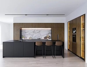 Custom Smart <strong>Acrylic</strong> Islands Set Modern Design Eco-Friendly Pantry Cupboard Durable Faucet Dining Mall Residential <strong>Kitchen</strong> - Product Image 6
