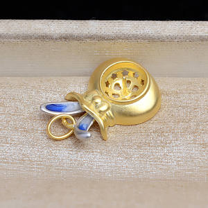 Pendentif Lapin du Zodiaque DIY Année du Lapin 5345 Bijoux en Argent Séparés par Couleur Pendentifs Fins & Accessoires en Perles - Product Image 2