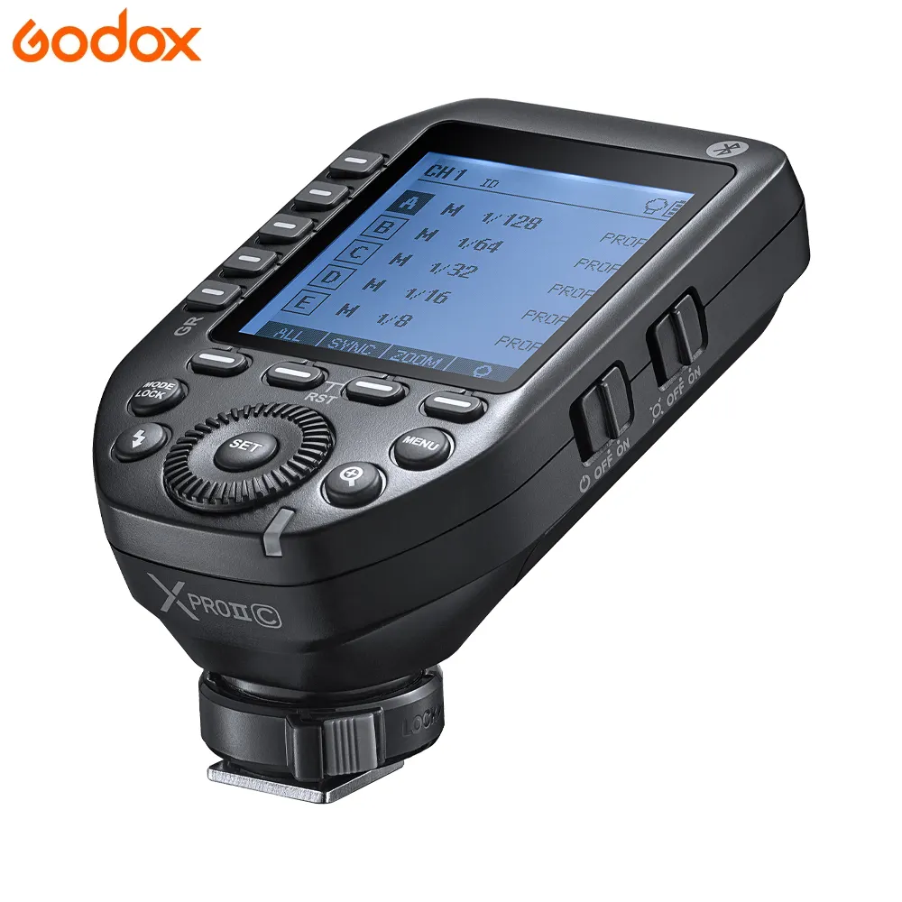 Godox XPROII XPRO II C Flash Trigger Transmitter 2.4G Wireless X System pour l'extérieur Studio Flashs Canon DSLR Camera
