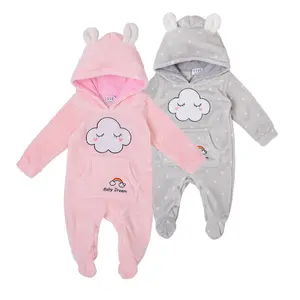 Neugeborene Langarm Hoodie Baby Boy Mädchen Winter Stram pler Kleidung Oem Factory Kinder Kleidung