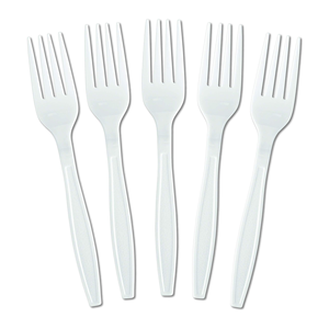 Couverts jetables 100 % compostables en amidon de maïs PP biodégradable – Cuillère, fourchette, couteau à usage unique à base de plantes pour le camping - Product Image 1