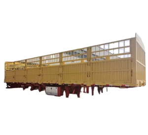 Semirremolque de 3 Ejes, 60-80 Toneladas, para Transporte de Ganado, Animales, Vacas, Carga, con Barandas - Product Image 1