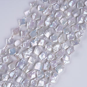 Perlas Sueltas de Agua Dulce Naturales con Forma de Diamante Barroco, Semiterminadas, para Bisutería DIY - Product Image 1