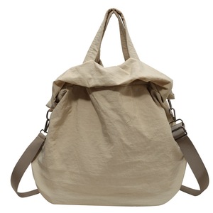 Sac fourre-tout décontracté en nylon pour femme, grande capacité, couleur unie, sac à bandoulière en toile tendance, nouveau sac messager décontracté - Product Image 6